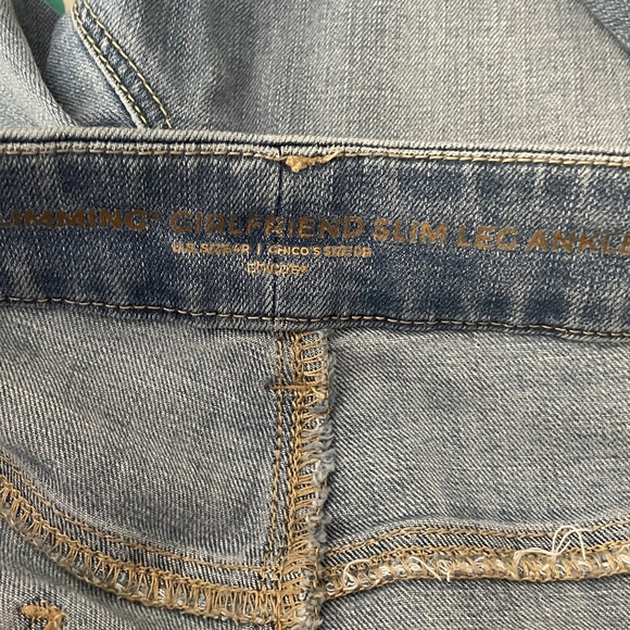 Chicos so slim girlfriend slim leg ankle size 0=4-6 super soft. - Picture 2 of 6